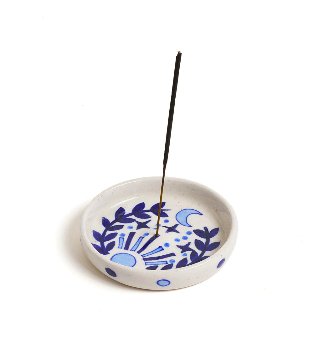 Lalita Blue Incense Holder