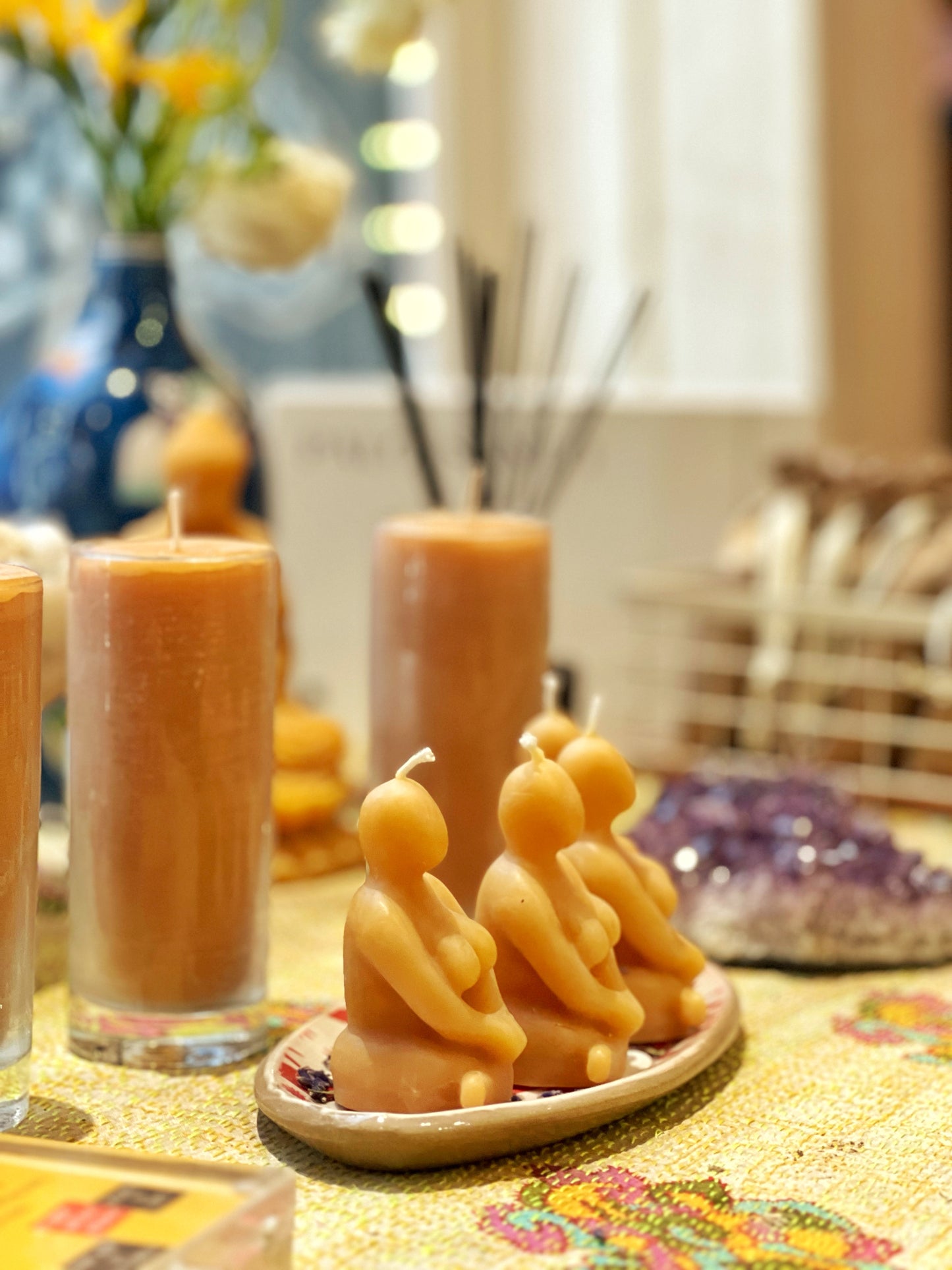 Goddess Sitting Candle