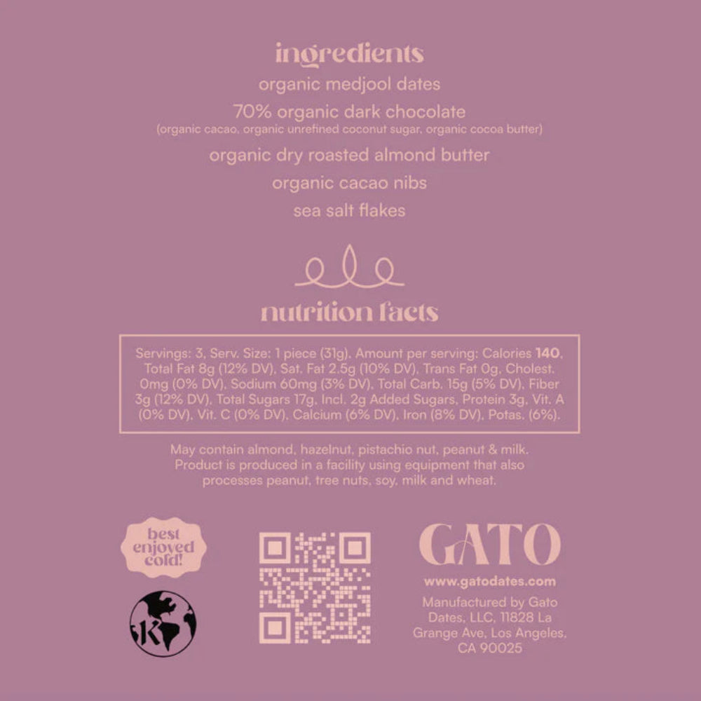 Gato Almond Butter Dates