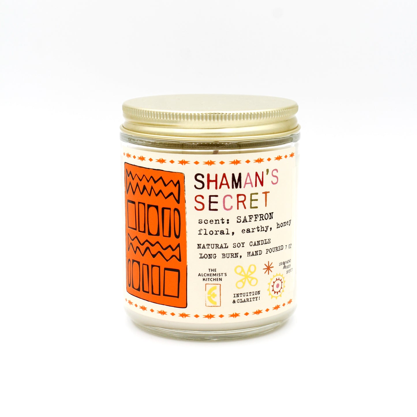 Saffron Soy Wax Candle | Heart & Sacral Chakra Healing