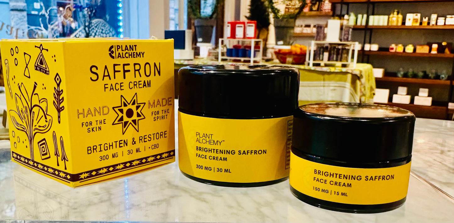 Plant Alchemy Saffron CBD Face Cream | Luxury Anti-Aging Moisturizer for Radiant Skin