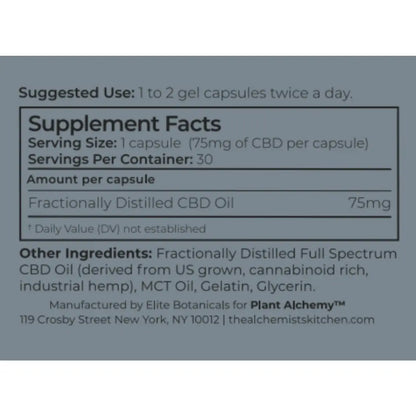 CBD Relax Gel Capsules - 2250 mg. Extra Strength Reprint