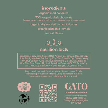 Gato Pistacio Butter Dates