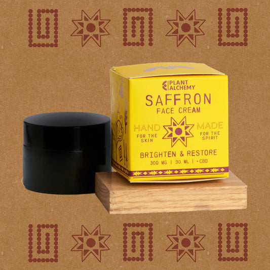 Plant Alchemy Saffron CBD Face Cream | Luxury Anti-Aging Moisturizer for Radiant Skin