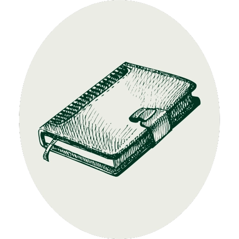 handdrawn closed notebook icon
