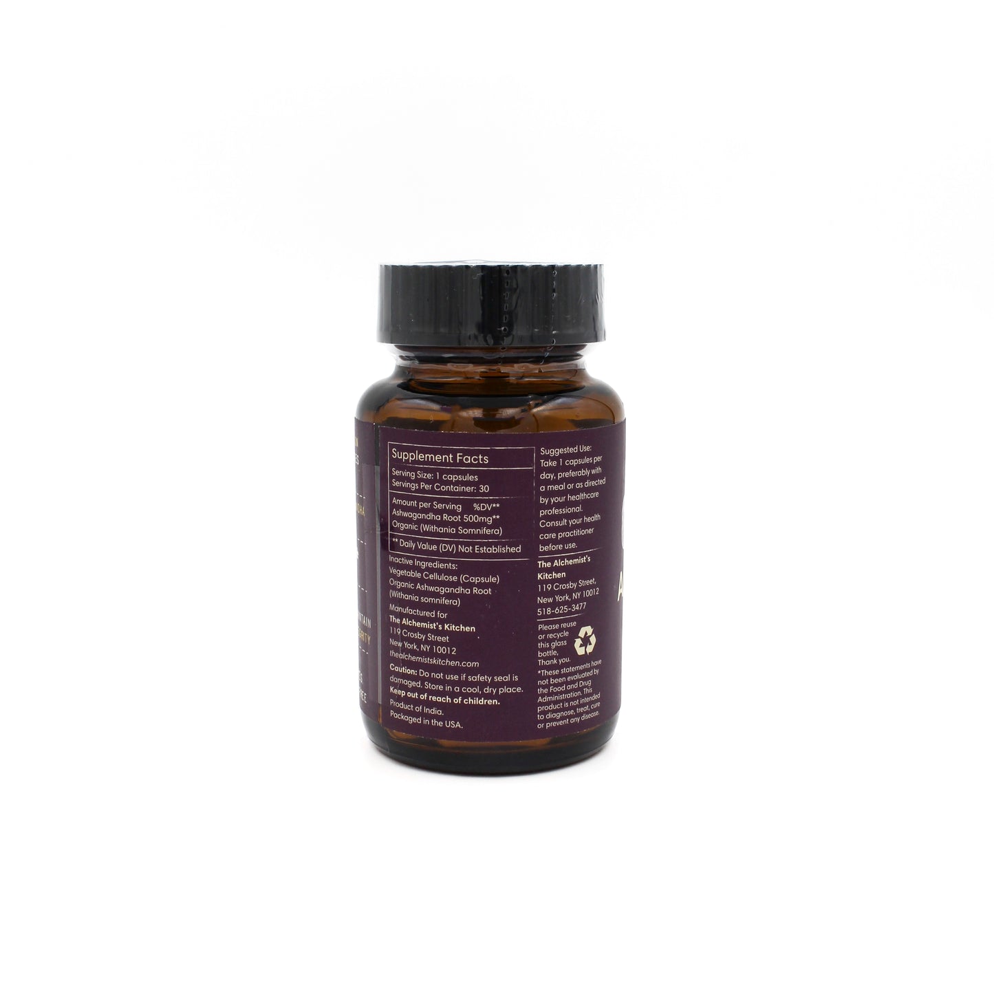 Vegetarian Ashwagandha capsules on a wooden surface representing natural Ayurvedic wellness
