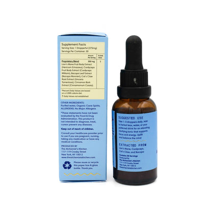 Clarity Tincture - Spagyric Mushroom & Nootropic Tincture for Focus
