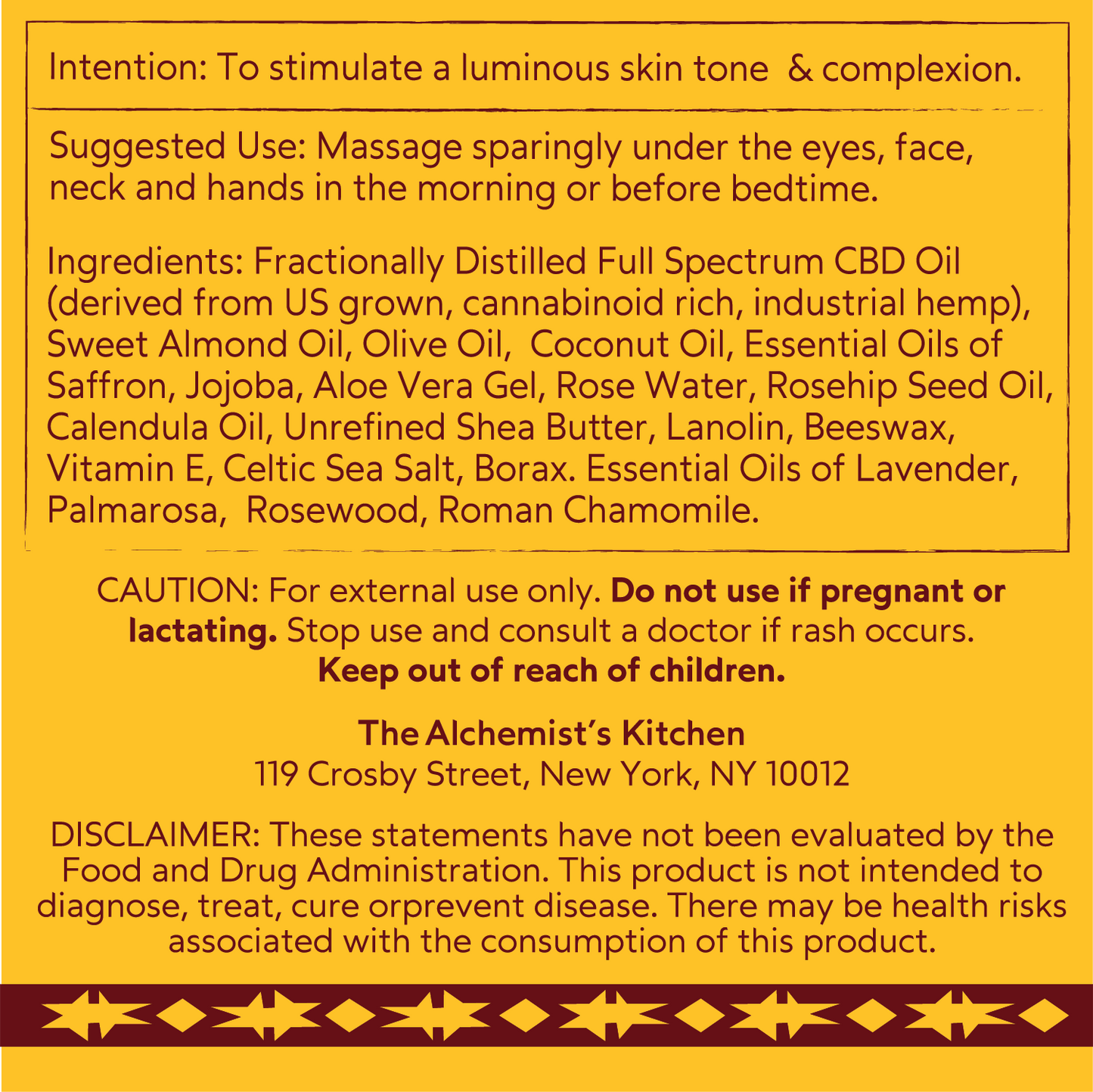 Saffron Face Cream with Full-Spectrum CBD – Hydrating & Radiant