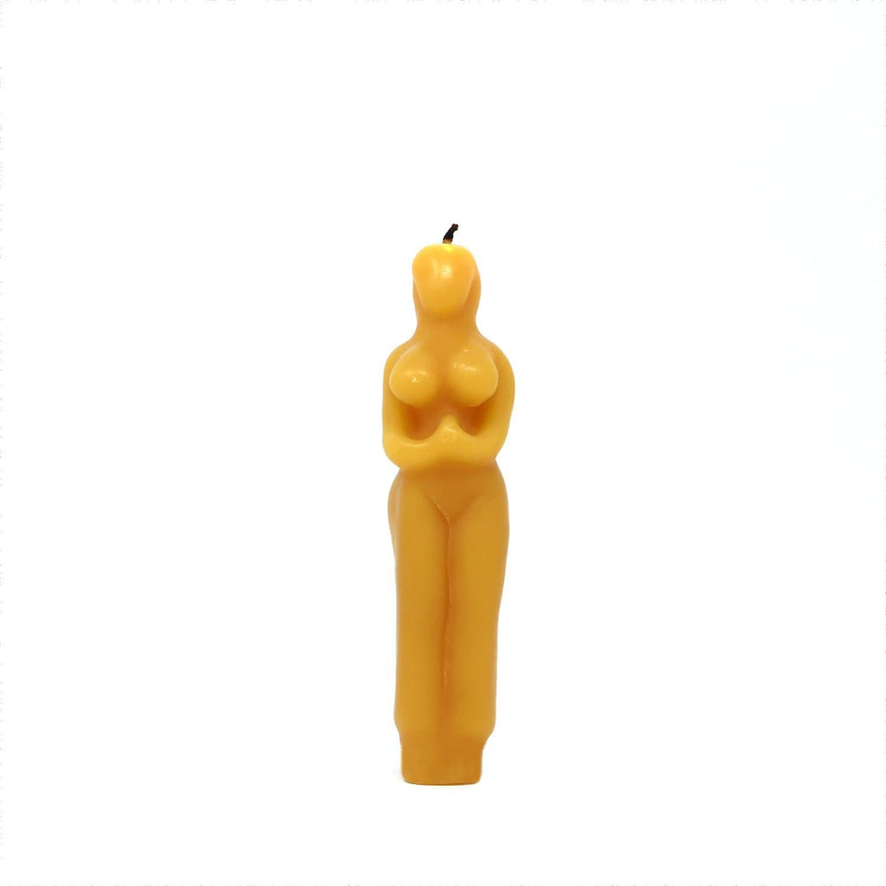 Goddess Standing Candle with Glass Base | The Alchemists Kitchen