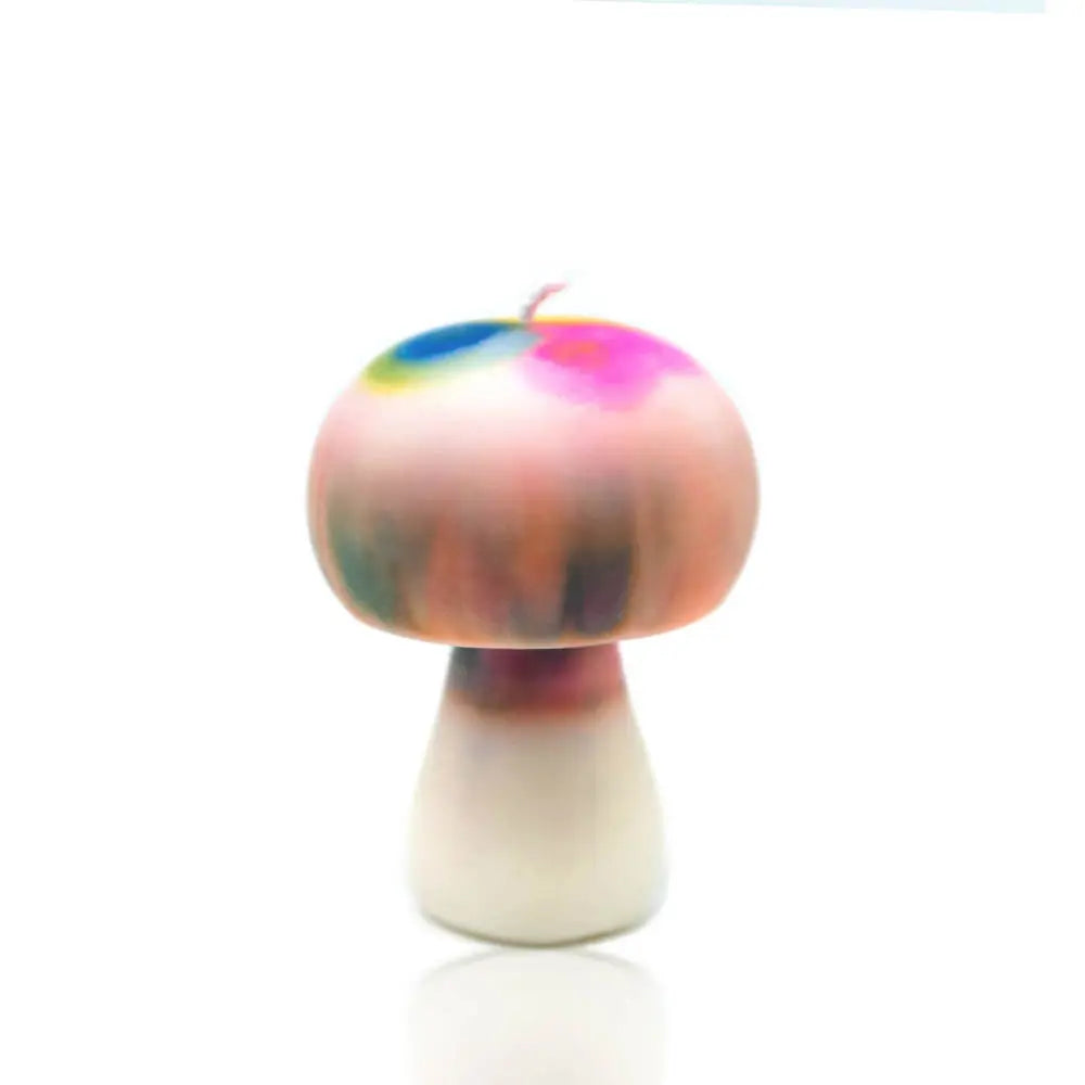 Mini Mushroom Rainbow Candle