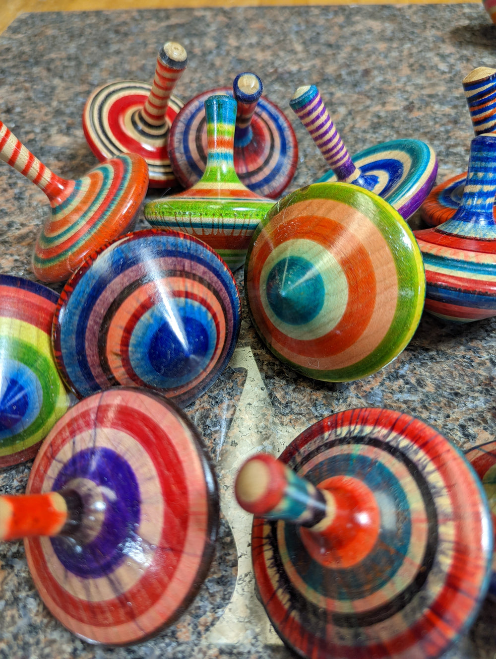 Tie Dye Spinny Tops