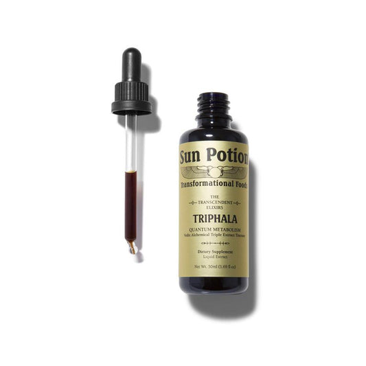 Sun Potion Triphala Tincture Bottle and Dropper | The Alchemists Kitchen